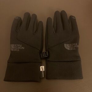 The North Face Black Touchscreen Gloves-Youth